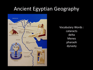 Egyptian Geography - Chandler Unified School District