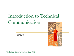 Introduction to Technical Communication