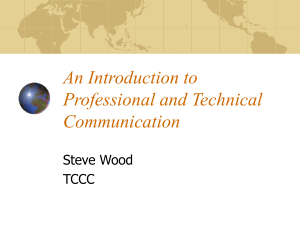 An Introduction to Professional Communication: Chapter One