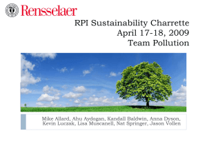 RPI Sustainability Charrette April 17