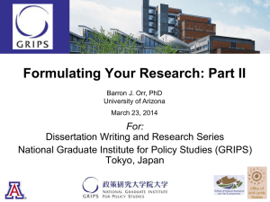 Orr_Formulating Your Research