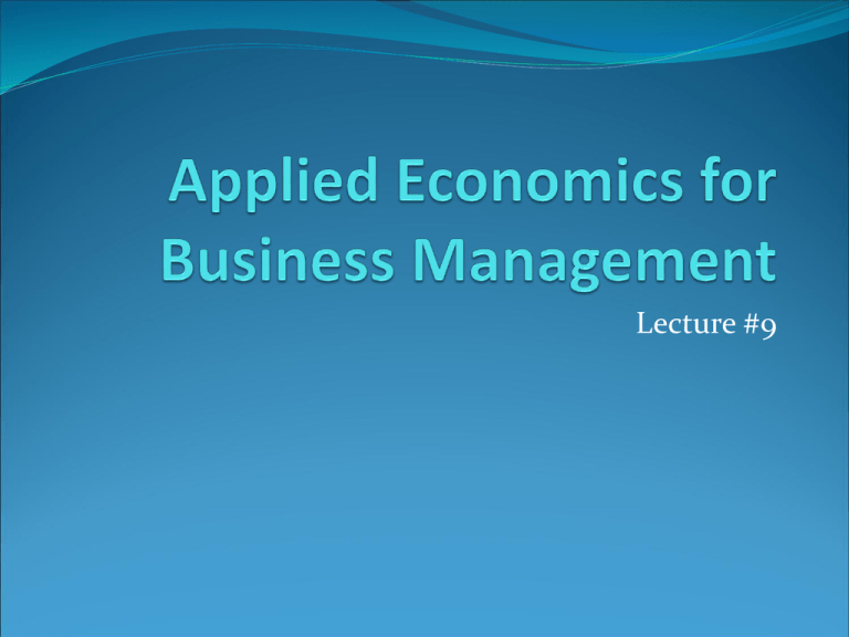 What Is The Basic Definition Of Applied Economics