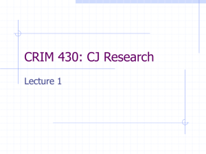 CRIM 430: CJ Research