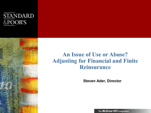 An Issue of Use or Abuse? Adjusting for Financial and Finite