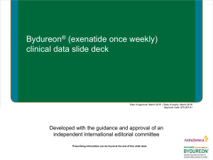 exenatide once weekly - The AstraZeneca Type 2 Diabetes Hub For