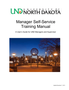 Manager Self Service User's Guide
