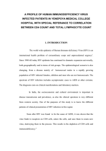 A profile of HIV patients in YMCH with special referance to