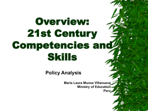 Overview of 21st Century Competencies and skills