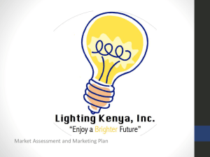 Lighting Kenya Marketing Plan