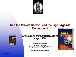 Can the Private Sector Lead the Fight Against Corruption?