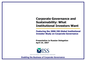The Globalization of Corporate Governance