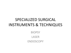 specialized surgical instruments & techniques