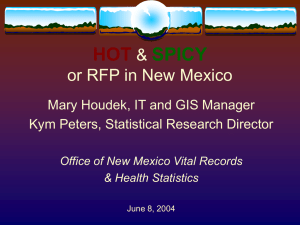 HOT & SPICY or RFP in New Mexico