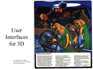 3D Interfaces - Michael McGuffin