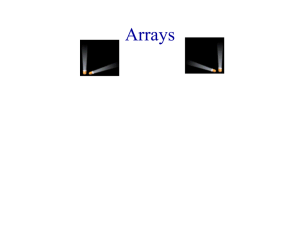 lecture 6, Arrays