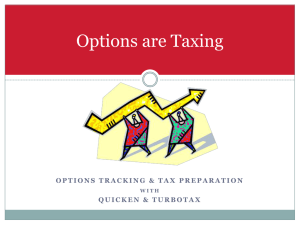 Options are Taxing - Option Strategy Club