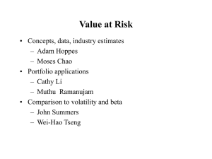 Value @ Risk