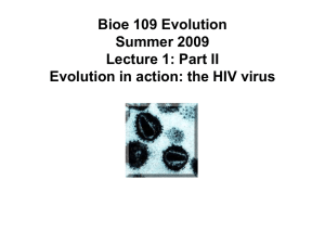(Part 2) Evolution in action: HIV virus
