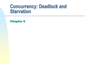 Deadlock and Starvation