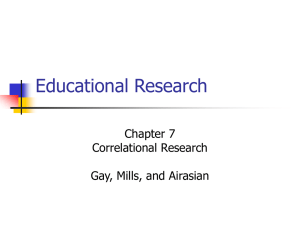 Correlational Research