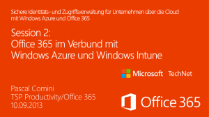 Office 365 im Verbund mit Windows Azure und Windows Intune