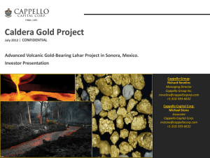 Caldera Gold Project