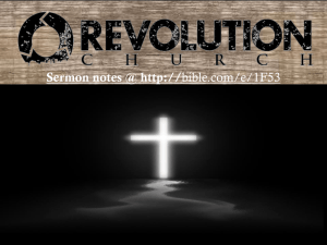 Ecclesiastes 7:1-3 - Revolution Church MPLS