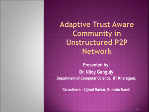 Adaptive Trust Aware Community in Unstructured P2P Network