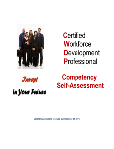 Competency Self-Assessment