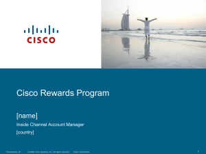 Cisco Rewards Program