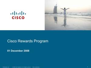 Cisco Rewards Program