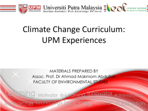 UPM Carbon Sequestration Course