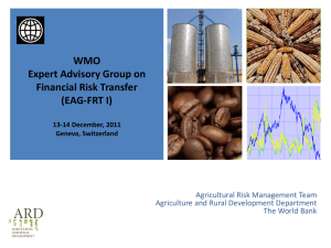 Agricultural Risk Management Team Agricultural and Rural