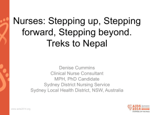 Nurses Stepping Up. Nurses Stepping Forward. Nurses Stepping