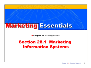 Marketing Information Systems