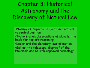 Science and Astronomy - Historical Perspectiv