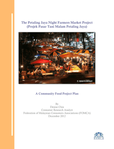 The Petaling Jaya Night Farmers Market Project