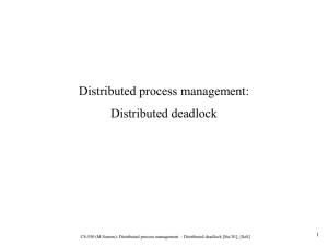 Distributed deadlock