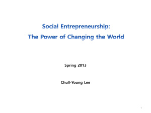 Social Entrepreneurship