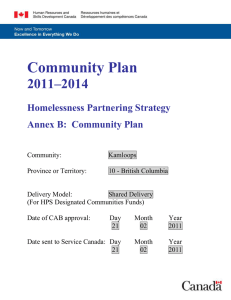 Homelessness is a complex problem, strongly linked to the local