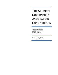 The Student Government Constitution