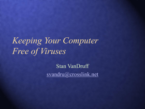 Virus - Fredericksburg PC Users Group