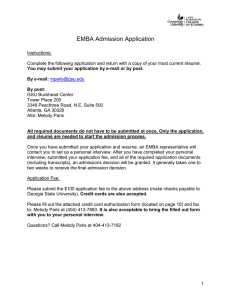 emba admission application - Executive MBA