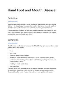 Information on Hand-Foot-and-Mouth Disease