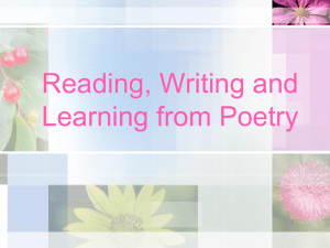 Intro to Poetry PPT - Mrs. Malm's Web Page