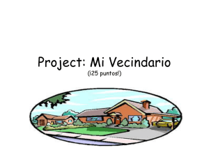 Project: Mis Amigos Y Yo (Worth 25 points!)