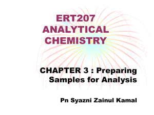 ERT207 ANALYTICAL CHEMISTRY