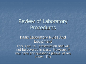 Laboratory Lecture - PPT