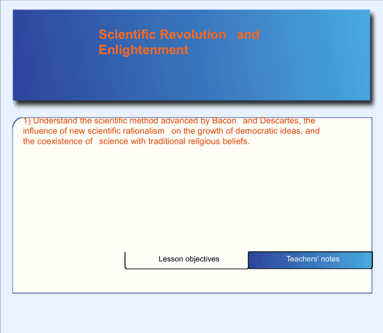 Scientific Revolution And Enlightenment