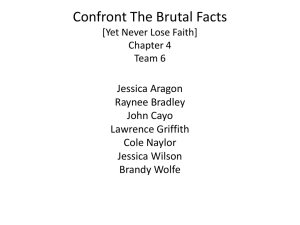 Confront The Brutal Facts [Yet Never Lose Faith] Chapter 4 Team 6